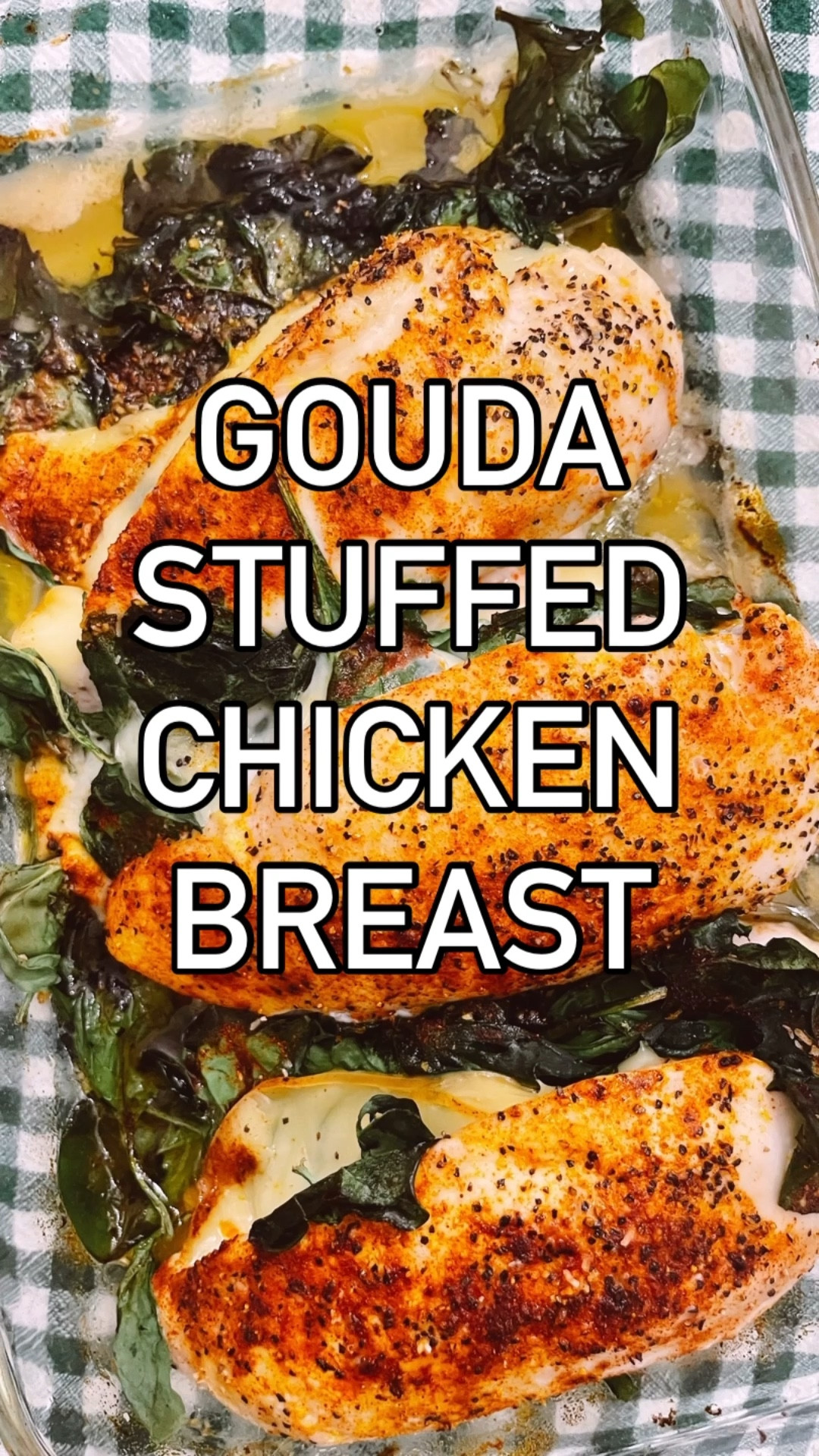 Gouda-Stuffed Chicken Breasts (Quick + Impressive)

Ingredients
	•	Chicken breasts
	•	Smoked or regular Gouda slices
	•	Spinach or basil (optional but great)
	•	Salt, pepper, garlic powder, paprika
	•	Olive oil

How to
	1.	Slice a pocket in each chicken breast.
	2.	Stuff with a slice (or two 😏) of Gouda + a handful of spinach/basil.
	3.	Season outside with salt, pepper, garlic powder, and paprika.
	4.	Sear in a hot pan with a little olive oil 2–3 min/side for color.
	5.	Bake at 375°F for ~18–22 min or until 165°F internal temp.

→ Serve with roasted veggies or a side salad.

#LTKfoodie #LTKfitnessgoals #LTKmomlife