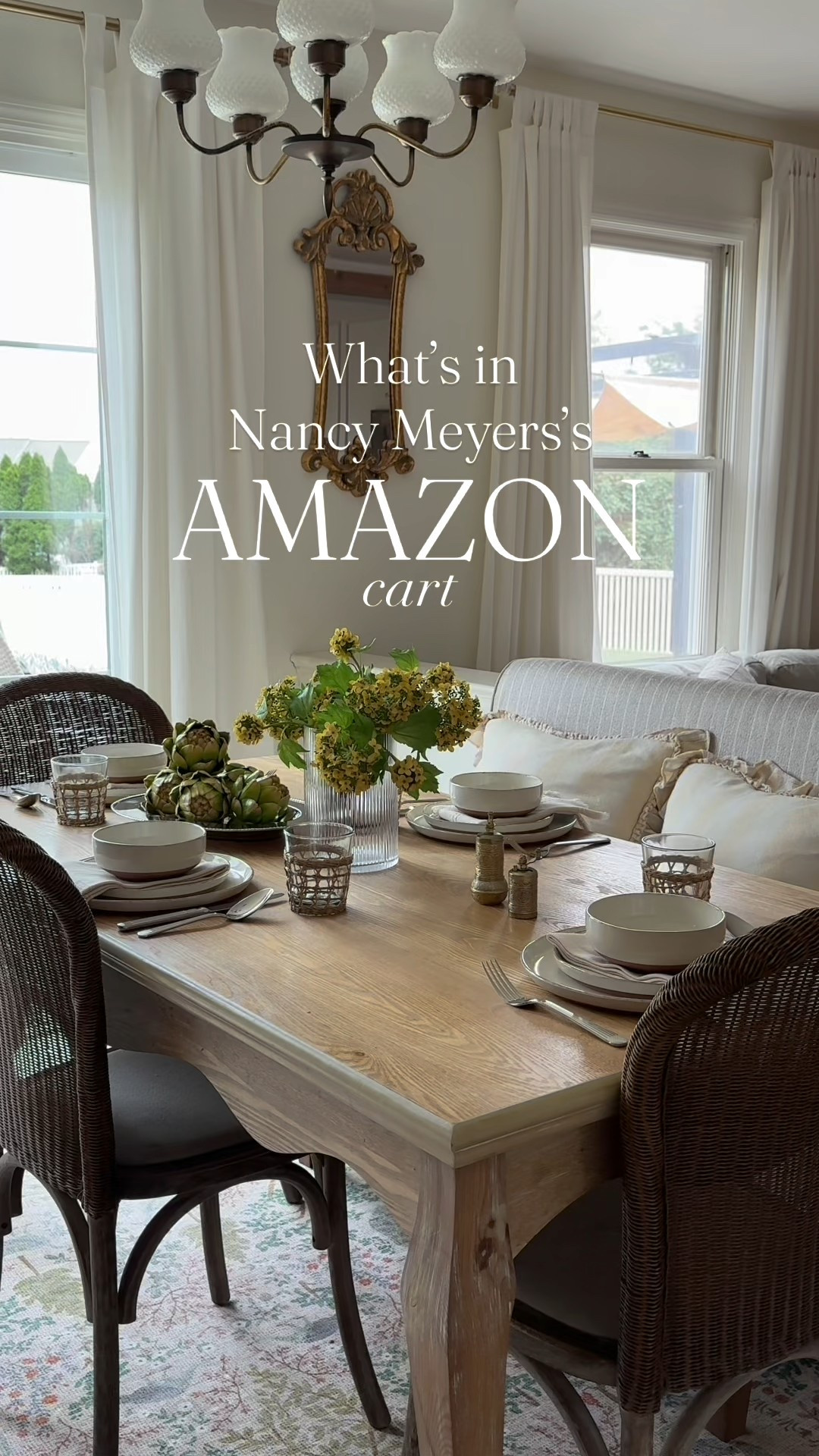 Timeless home decor from AMAZON! Pieces that could be hand selected by Nancy herself.. on a budget ✨ YES PLEASE! 
A Nancy Meyers interior is classic, collected and inviting. Layering in elements of coastal with elegant while remaining cozy and lived in. Warm textures, classy baubles and romantic whimsy combine to provoke a feeling of HOME 🏡 

#homedecor #nancymeyers #amazonhomefinds #eleganthomeonabudget #cottage 

#LTKHome #LTKdayinmylife #LTKFindsUnder50