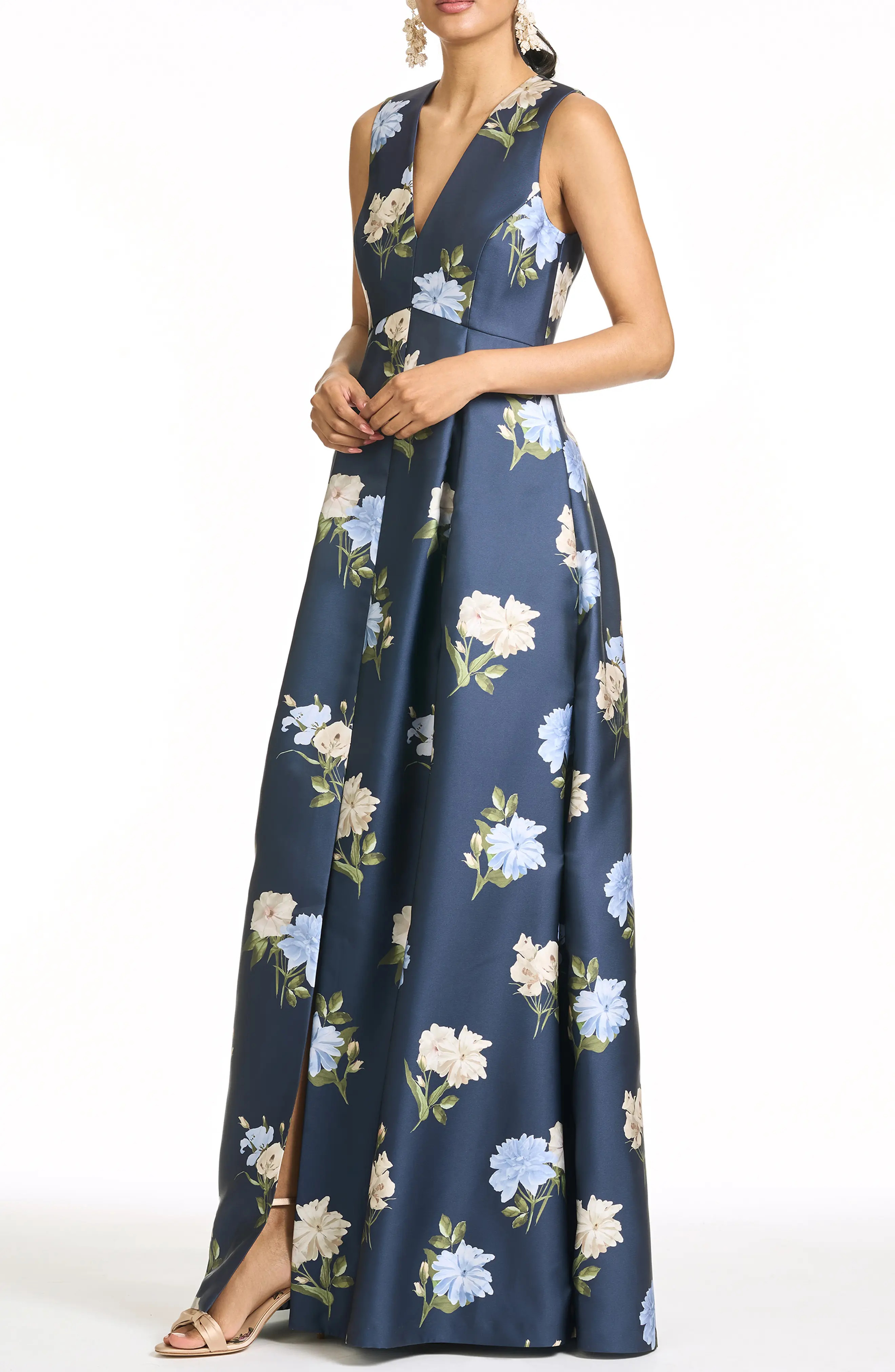 SACHIN BABI Brooklynne Floral Mikado Gown (Women) | Nordstrom | Nordstrom