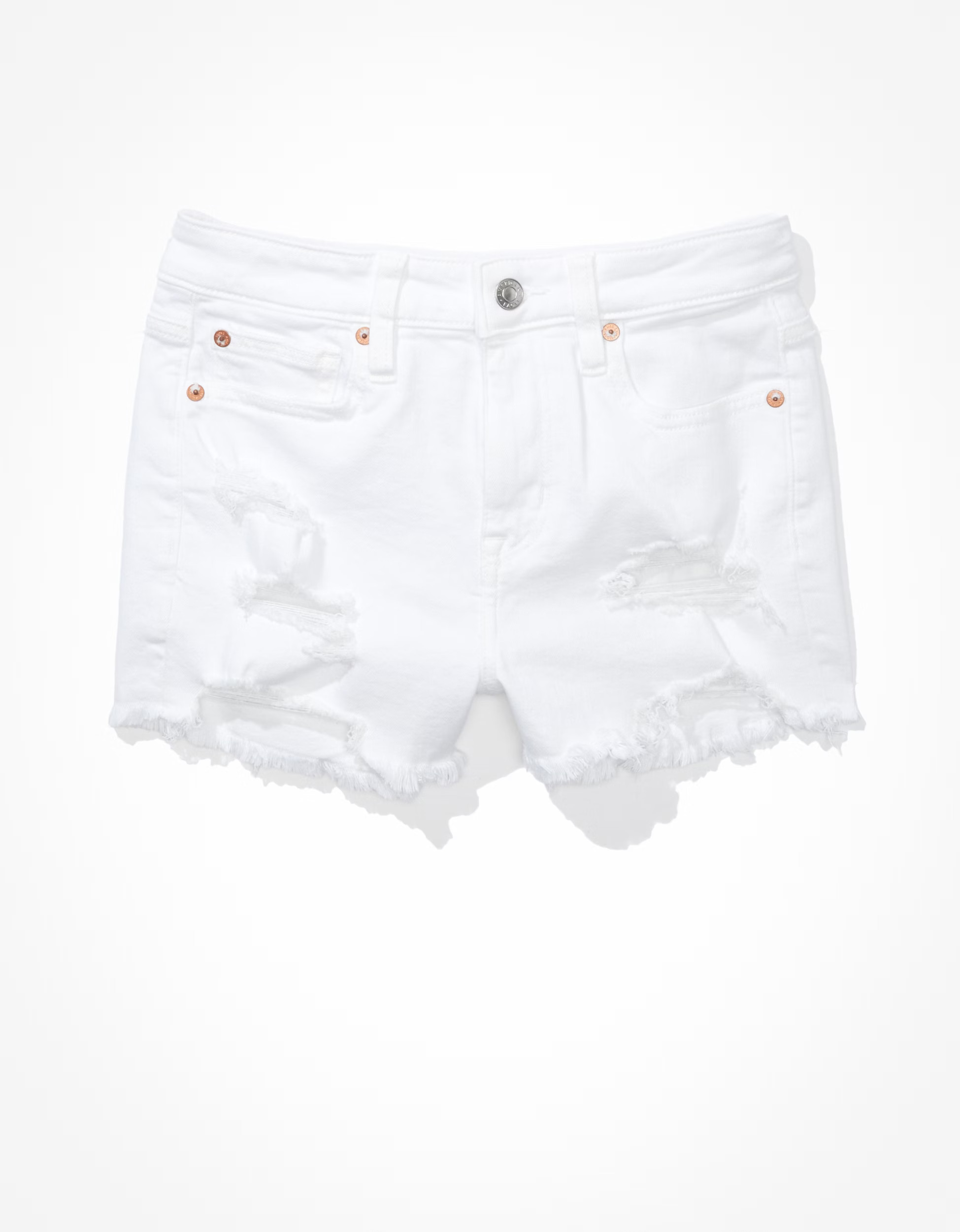 AE Stretch High-Waisted Denim Short Short | American Eagle Outfitters (US & CA)