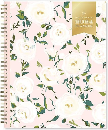 Blue Sky Day Designer 2024 Weekly and Monthly Planner, 8.5" x 11", Clear Pocket Cover, Wirebound,... | Amazon (US)