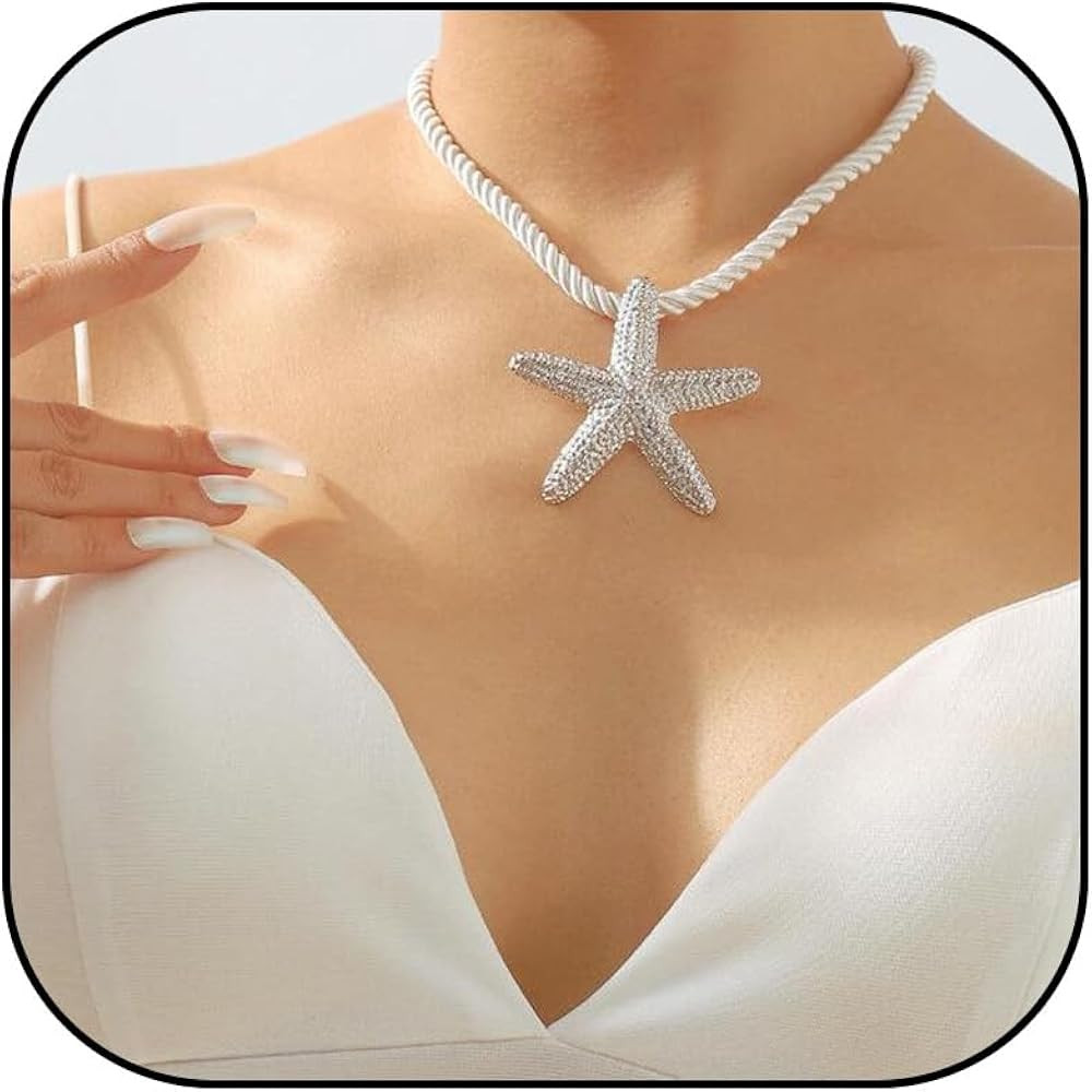 Frodete Starfish Necklace for Women Gold Shell Conch Starfish Necklaces Summer Beach Jewelry Outf... | Amazon (US)