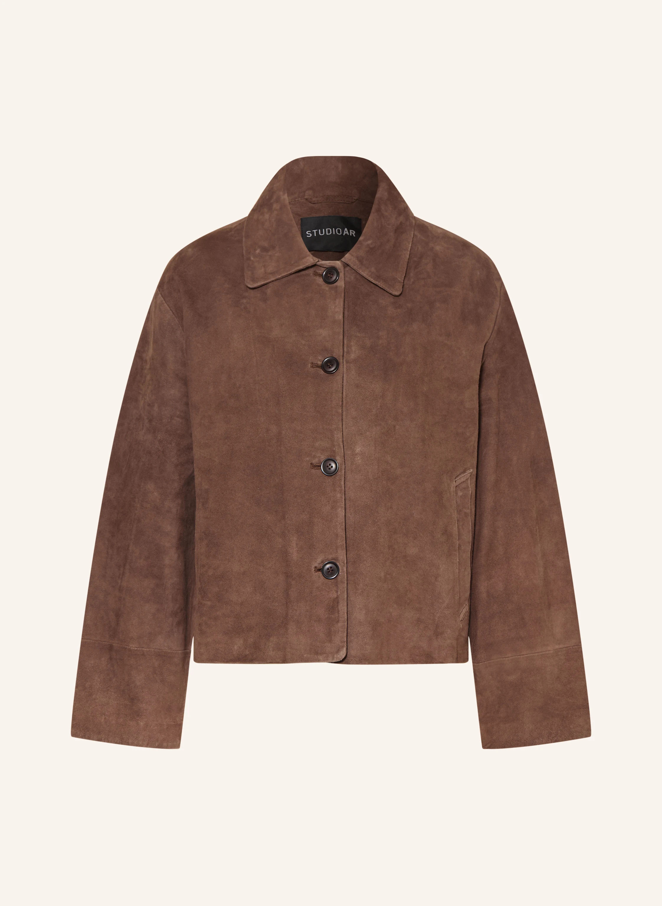 STUDIO AR Lederjacke ELAINE in braun | Breuninger (DACH)