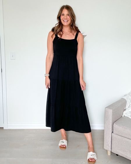 The perfect black maxi dress for summer!

Tall friendly dress, amazon fashion, spring outfit, summer outfit, resort wear, date night

#LTKstyletip #LTKshoecrush #LTKfindsunder50