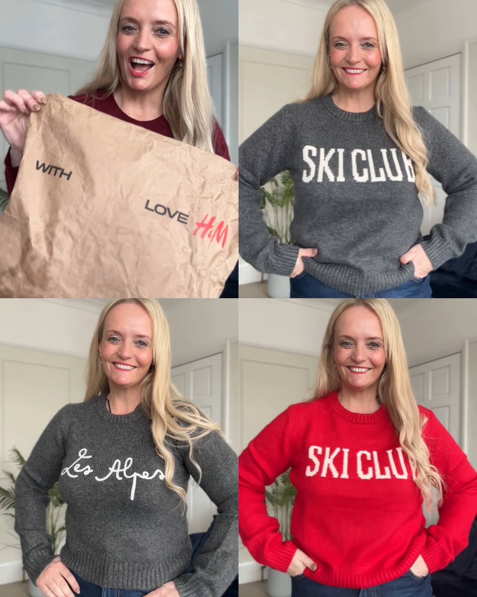 Sale jumpers from H&M. 
Perfect for on and off the slopes! 
Do you have a favourite? 

#LTKwinter #LTKuk #LTKsale