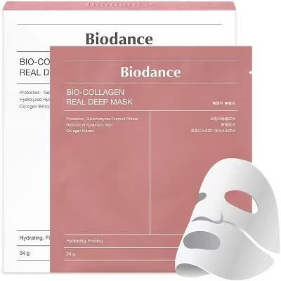 Biodance Bio Collagen Real Deep Mask (4 Sheets x 1.19 oz.) Face Sheet Masks for Intense Skin Hydration & Rejuvenation | Target