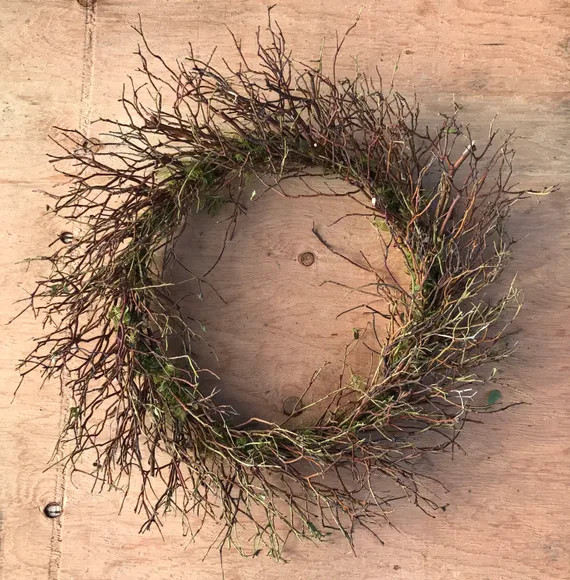 Wreath Dried Wreath Twigs Wreath Country Home Wreath | Etsy | Etsy (US)