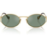 Miu Miu Sunglasses Mu52 Y 5 Ak04 M Gold/Green Mirrored Gray Women | Balardi (US & Canada)
