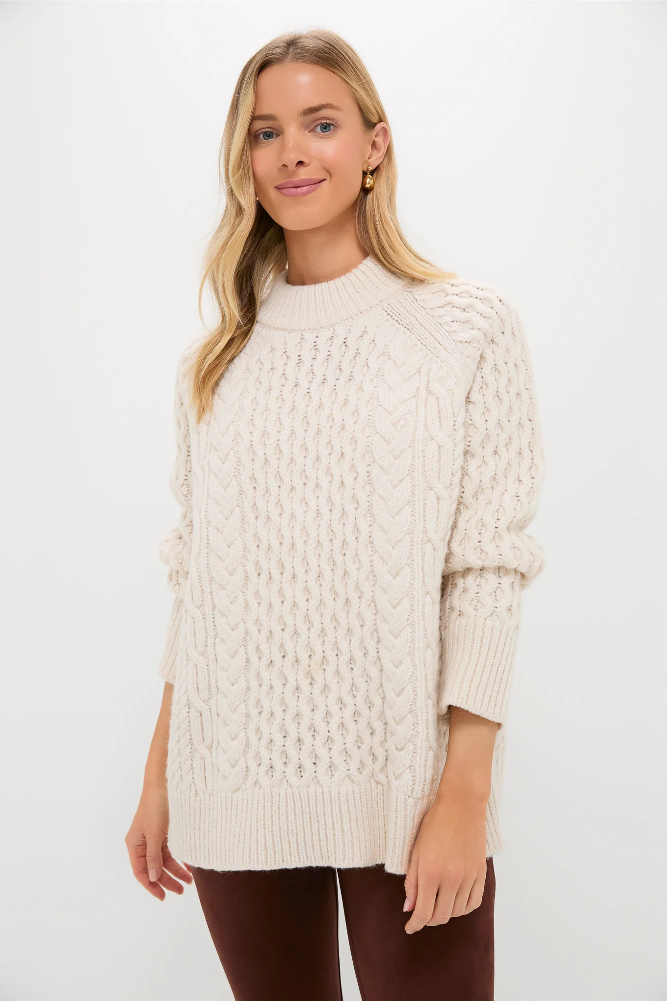 Ivory Galway Fisherman Sweater | Tuckernuck (US)