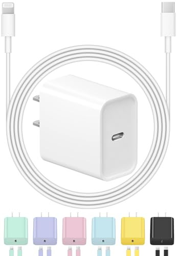 iPhone Charger Fast Charging USB C Charger Block Type C Charger Fast Charging 20W PD Wall Charger with 6FT iPhone Charger Cord for iPhone 14/14 Pro Max/13/13 Pro Max/12/12 Pro Max/Pro iPad | Amazon (US)