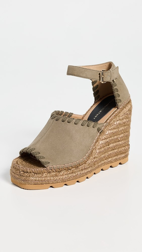 Stella McCartney Gaia Laced Alter Suede Sandals | Shopbop | Shopbop