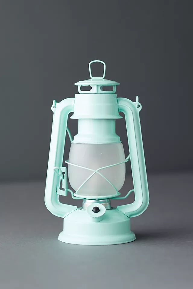 LED Frosted Glass Lantern | Anthropologie (US)