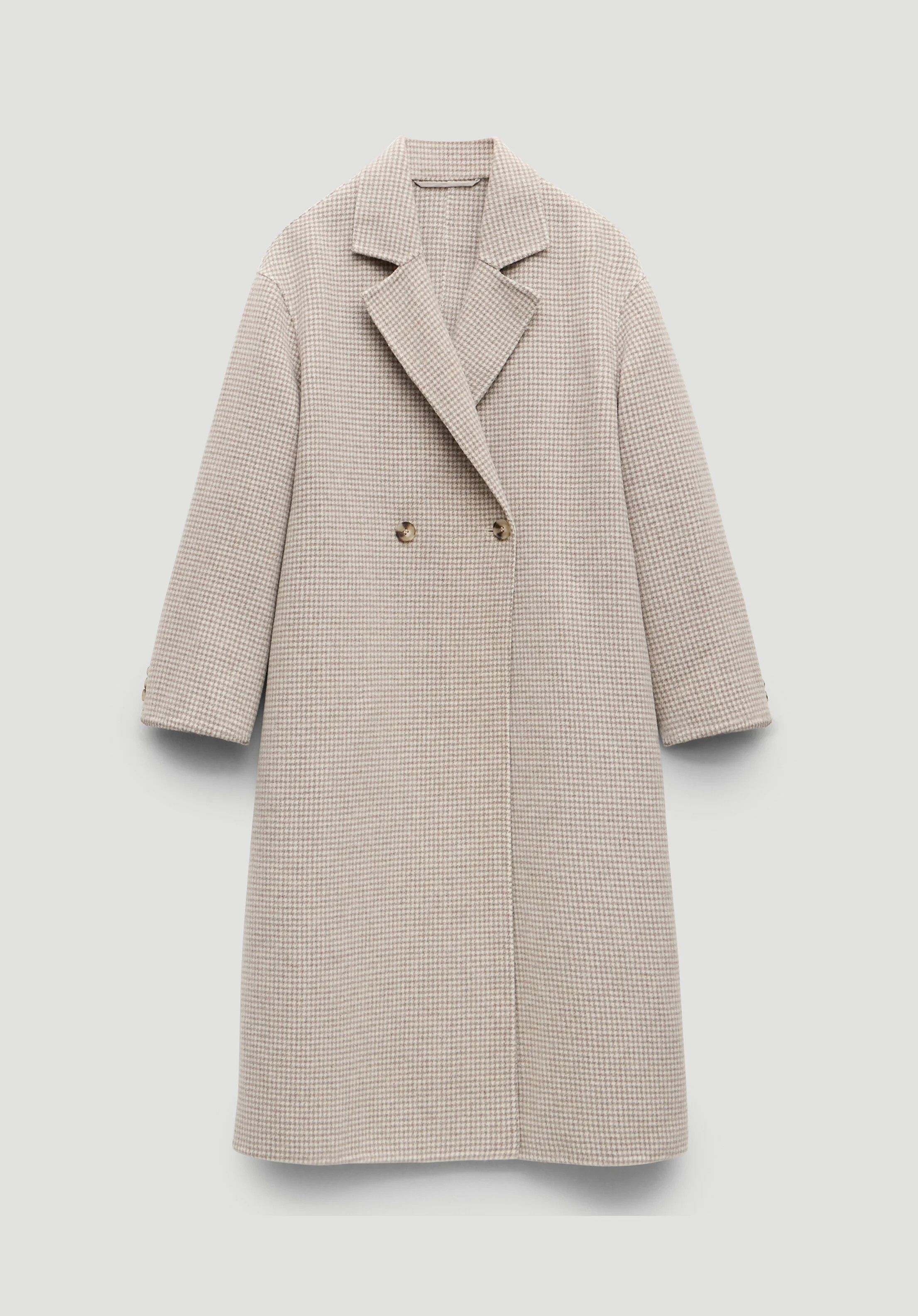 Mili Wool Double Faced Checked Coat | Hush UK