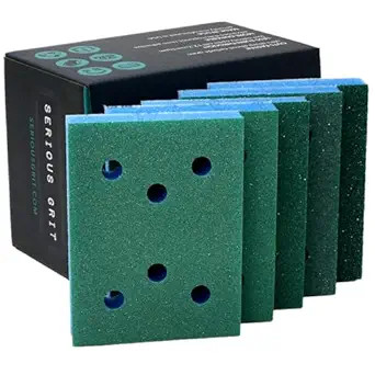 3" x 4" Foam Abrasive Assorted Grit Sanding Pads - Fits Surfprep, Uneeda Ekasand, Mirka - 1/2" Th... | Amazon (US)