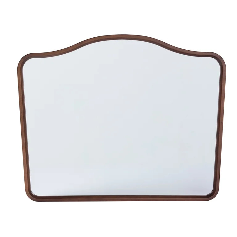 Better Homes & Gardens French Heritage 29x24 Walnut Large Wall Mirror for Living Room | Walmart (US)