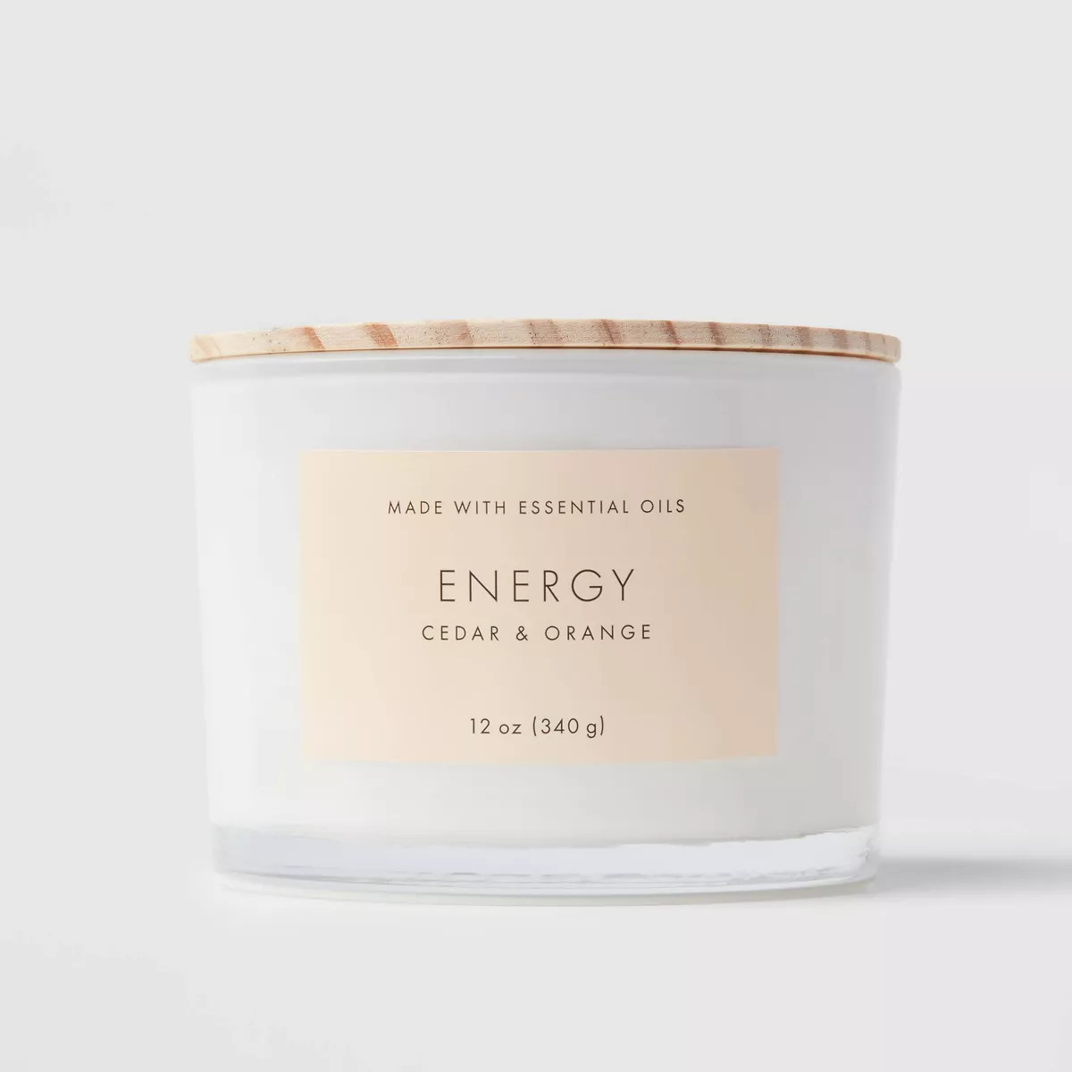 Wood Lidded Glass Wellness Energy Candle - Threshold™ | Target