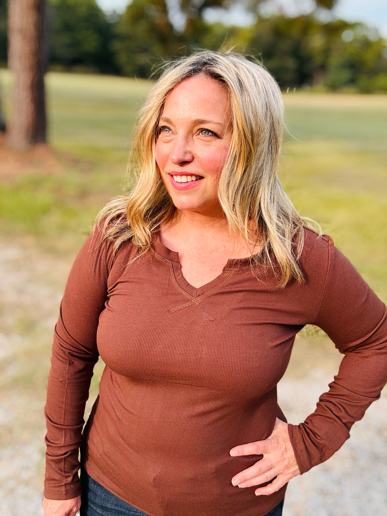 Love this fall basic top! Runs TTS. 

#LTKFallSale #LTKTravel #LTKSeasonal