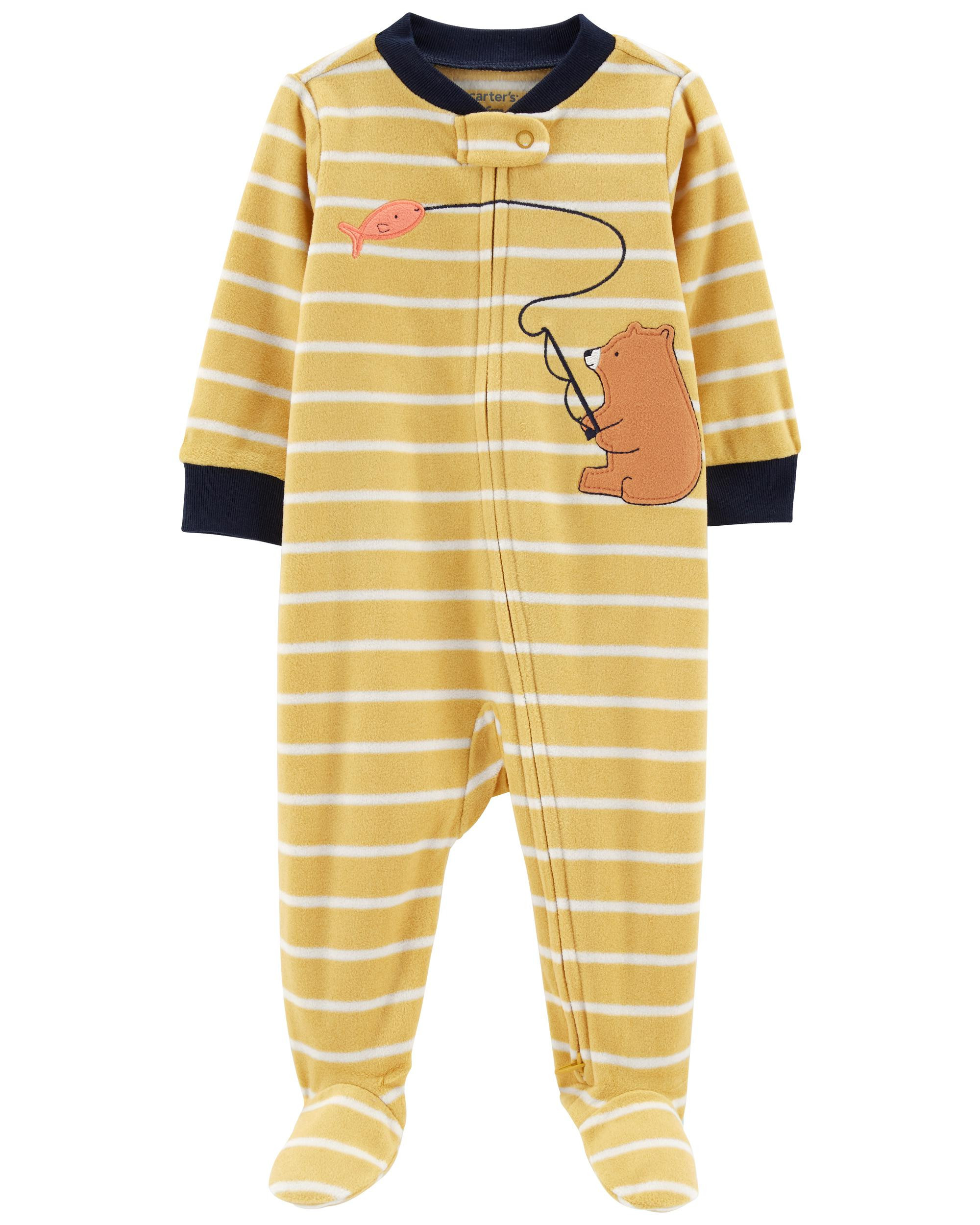 Bear Zip-Up Fleece Sleep & Play | Carter's