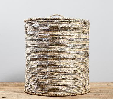 Silver Rope Hamper | Pottery Barn Kids