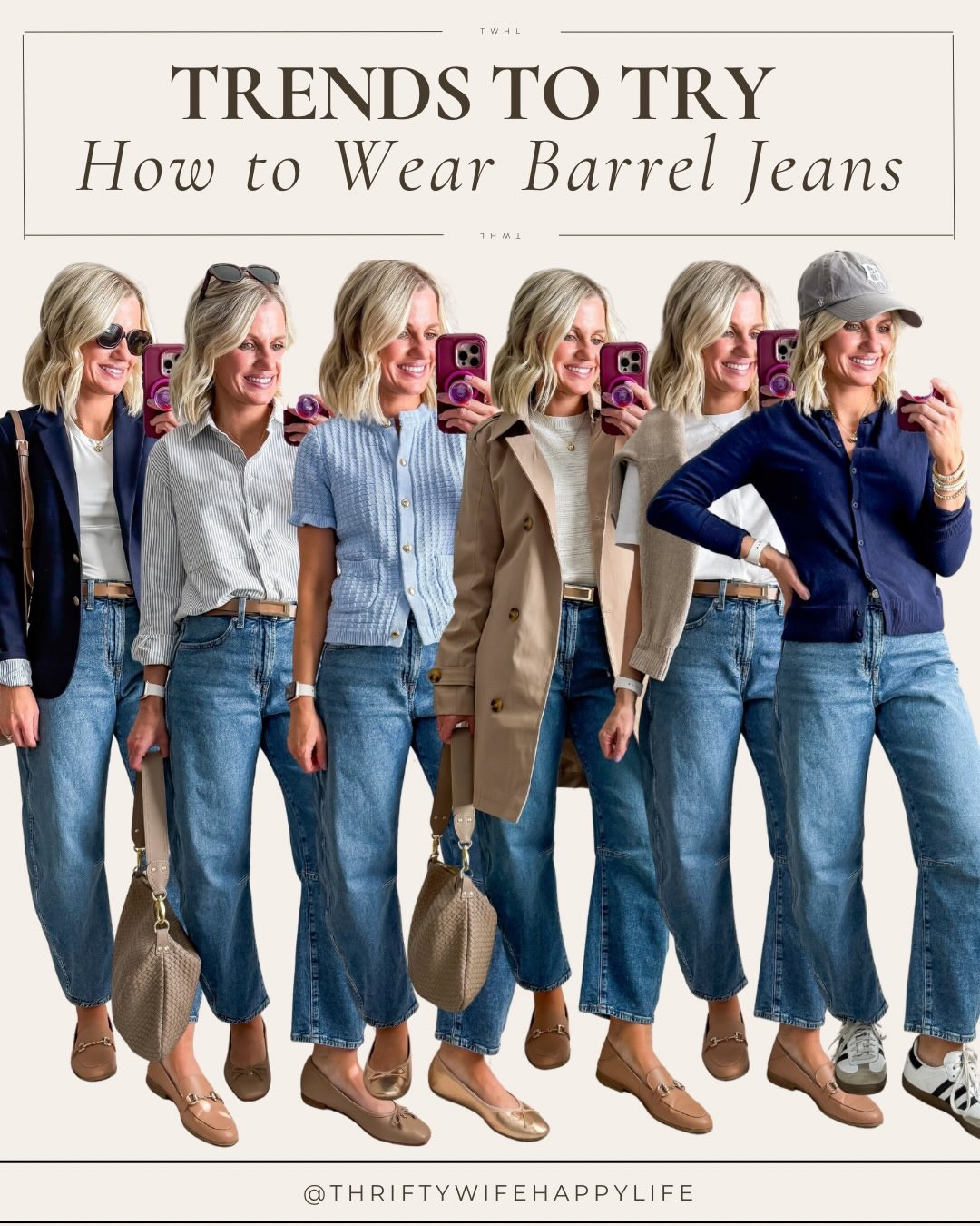 How to wear barrel jeans! 👖 

It’s taken me a while to jump onto the barrel jeans trend, but I finally found a pair I like! And guess what? I don’t hate them! They actually feel really great on! 

In my latest blog post I am styling them 6 different ways! 


#barreljeans #howtowearit #outfitideas

#LTKPetite #LTKSeasonal #LTKOver40