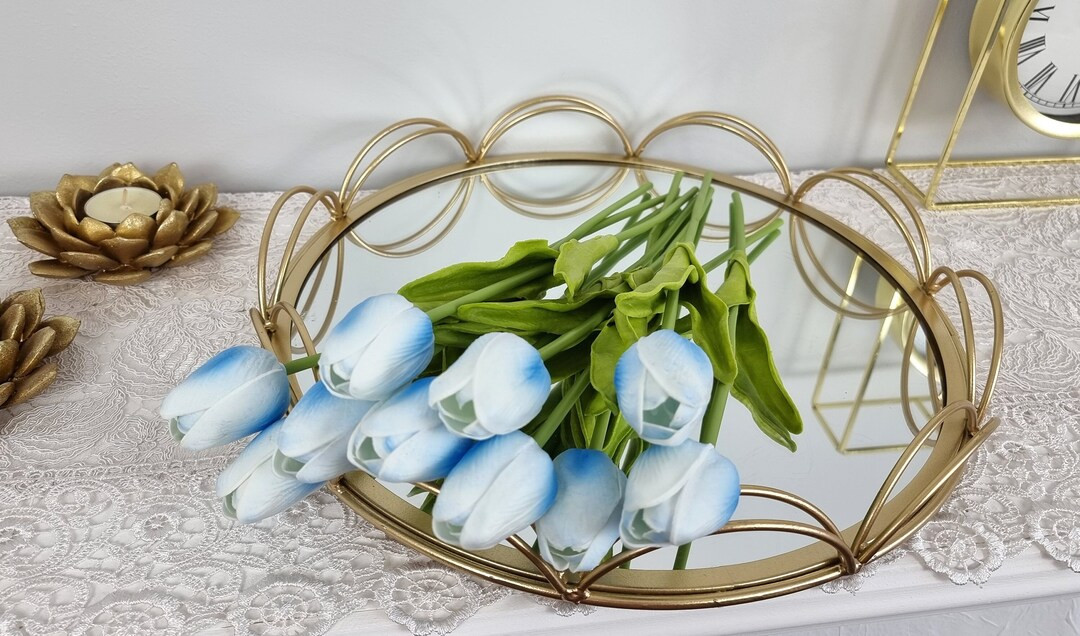 1 Pcs Ice Blue Artificial Tulip Real Touch Flowers It's - Etsy | Etsy (US)