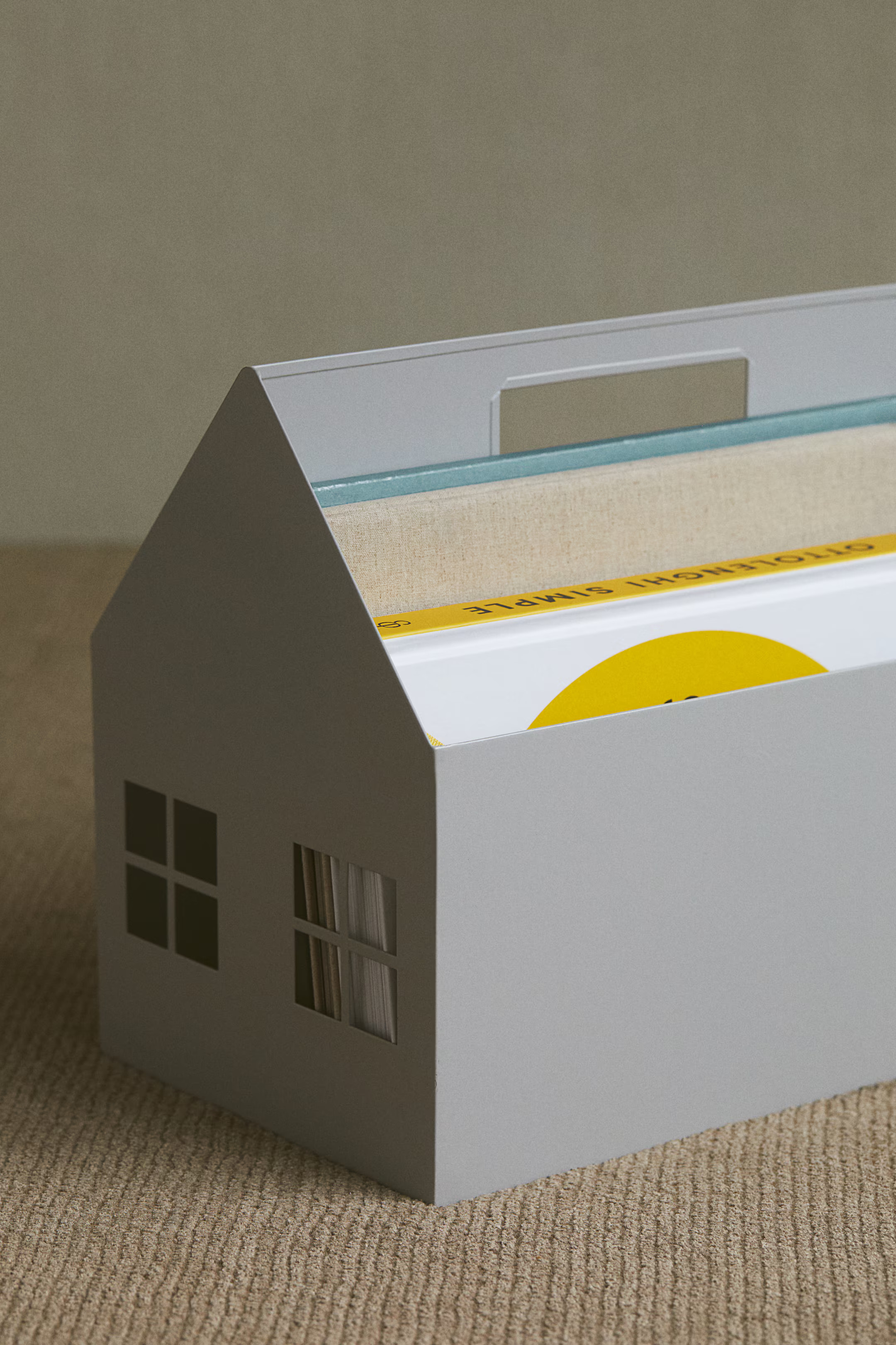 House-shaped Book Storage Container - Light green - Home All | H&M US | H&M (US + CA)