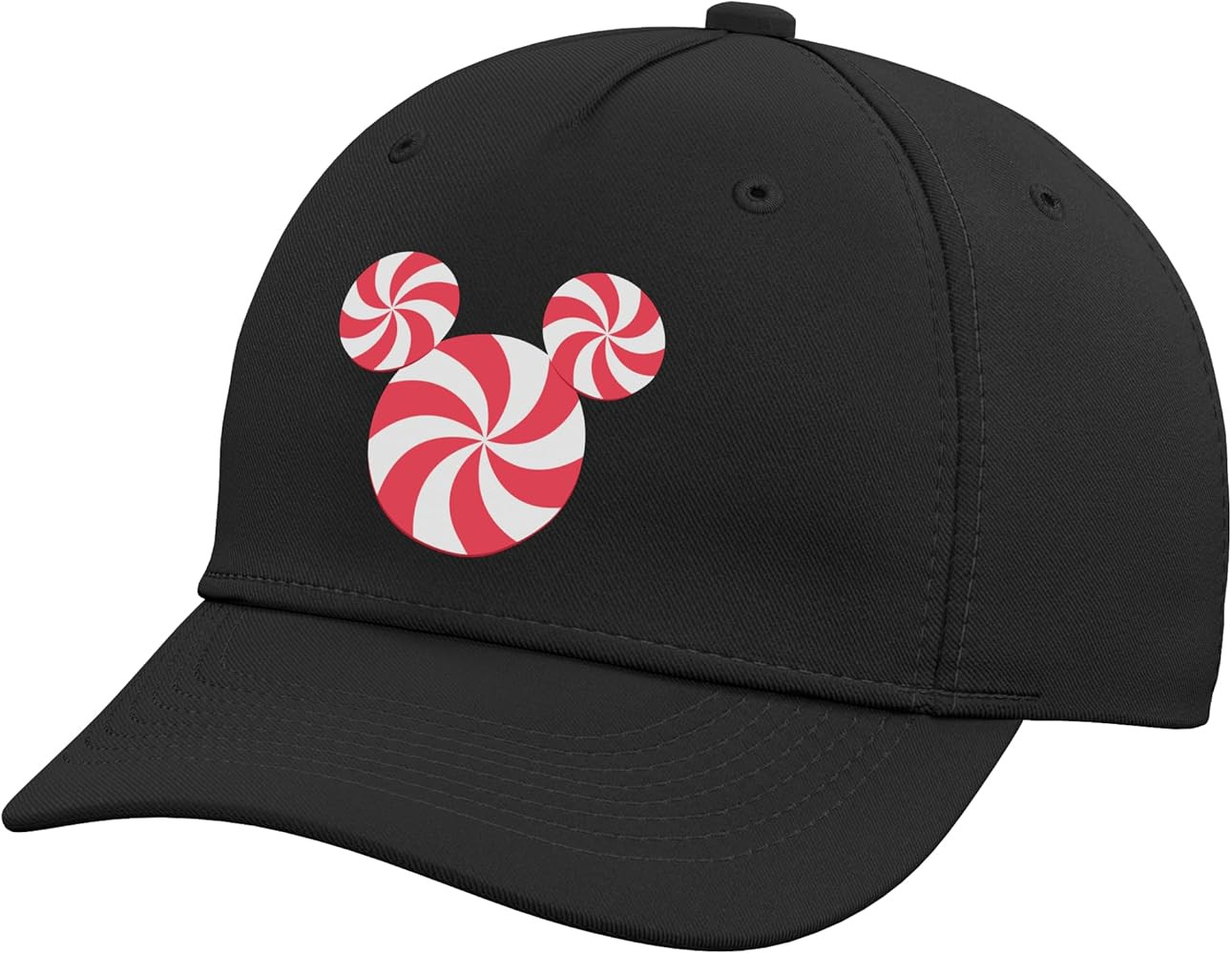 Disney Mickey Mouse Icon Christmas Peppermint Candy Holiday Adjustable Printed Baseball Hat | Amazon (US)