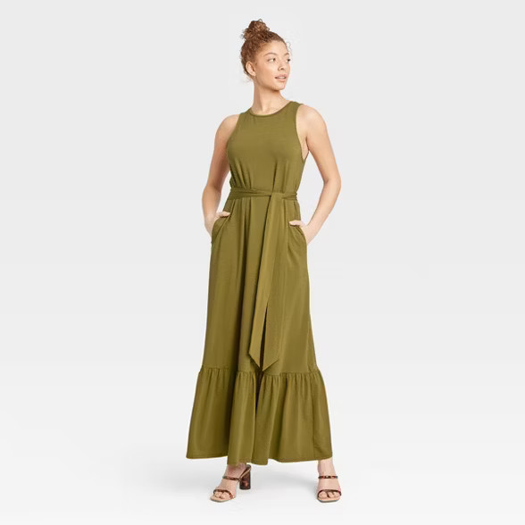 Women's Sleeveless Ruffle Hem Dress - A New Day™ | Target