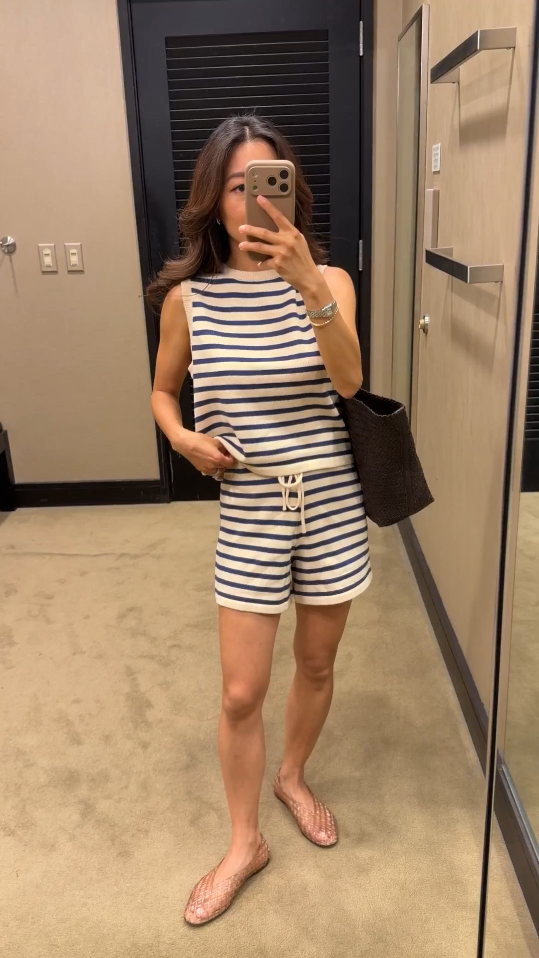 • cotton knit set XS/S fits definitely more like an XS so if you’re usually a small then go next size up. 
• jelly flats 5 size down. I also tried the Naturalizer ones linked in size 5 and like them a lot! The Naturalizer runs more TTS
• Madewell bag

Linked other nordstorm matching summer sets including several cotton finds. The strappy red gingham one is only partly cotton while the others are all cotton or a cotton linen blend.

#LTKPetite #LTKmomlife