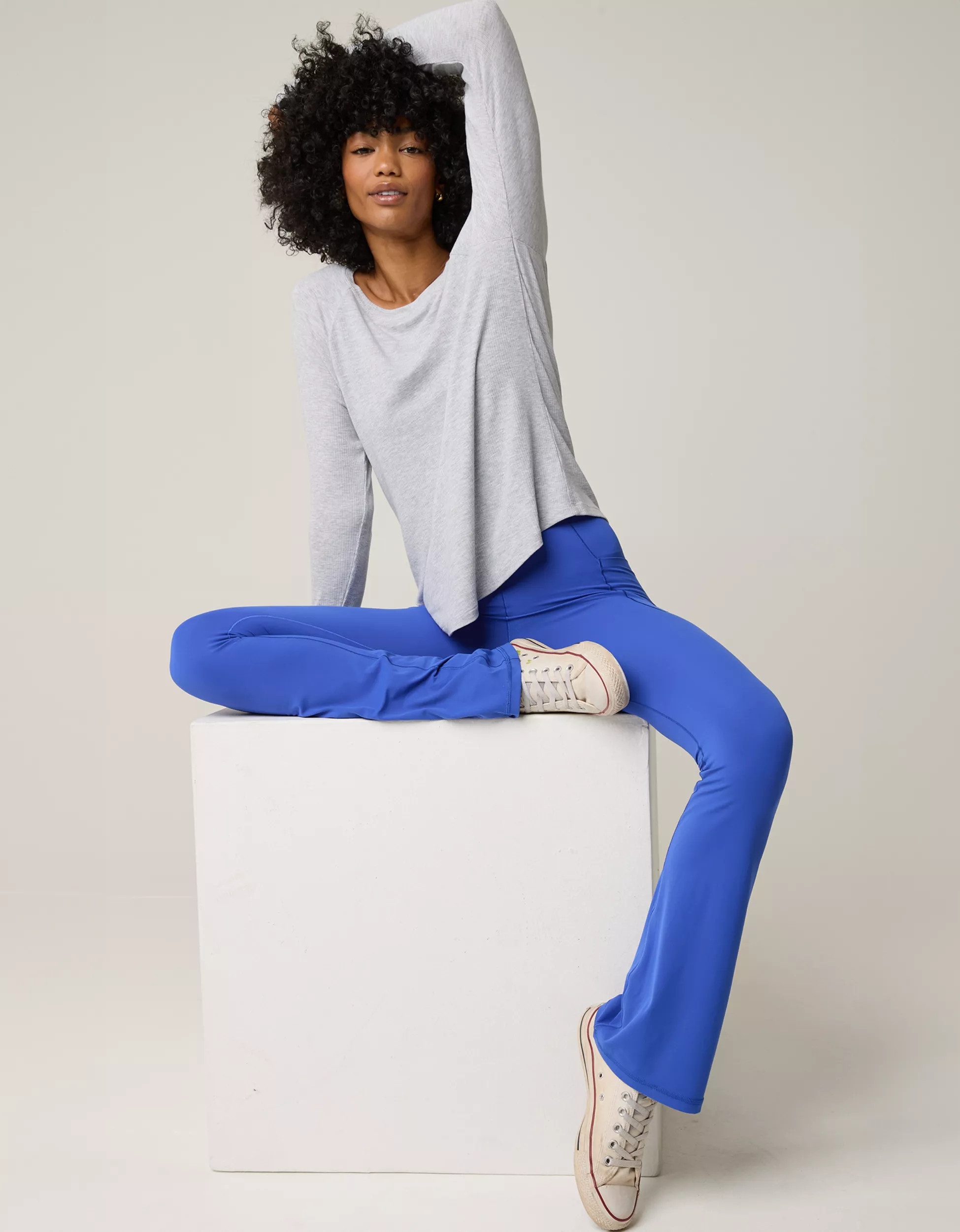 OFFLINE By Aerie Thumbs Up Ribbed Raglan Long Sleeve T-Shirt | Aerie