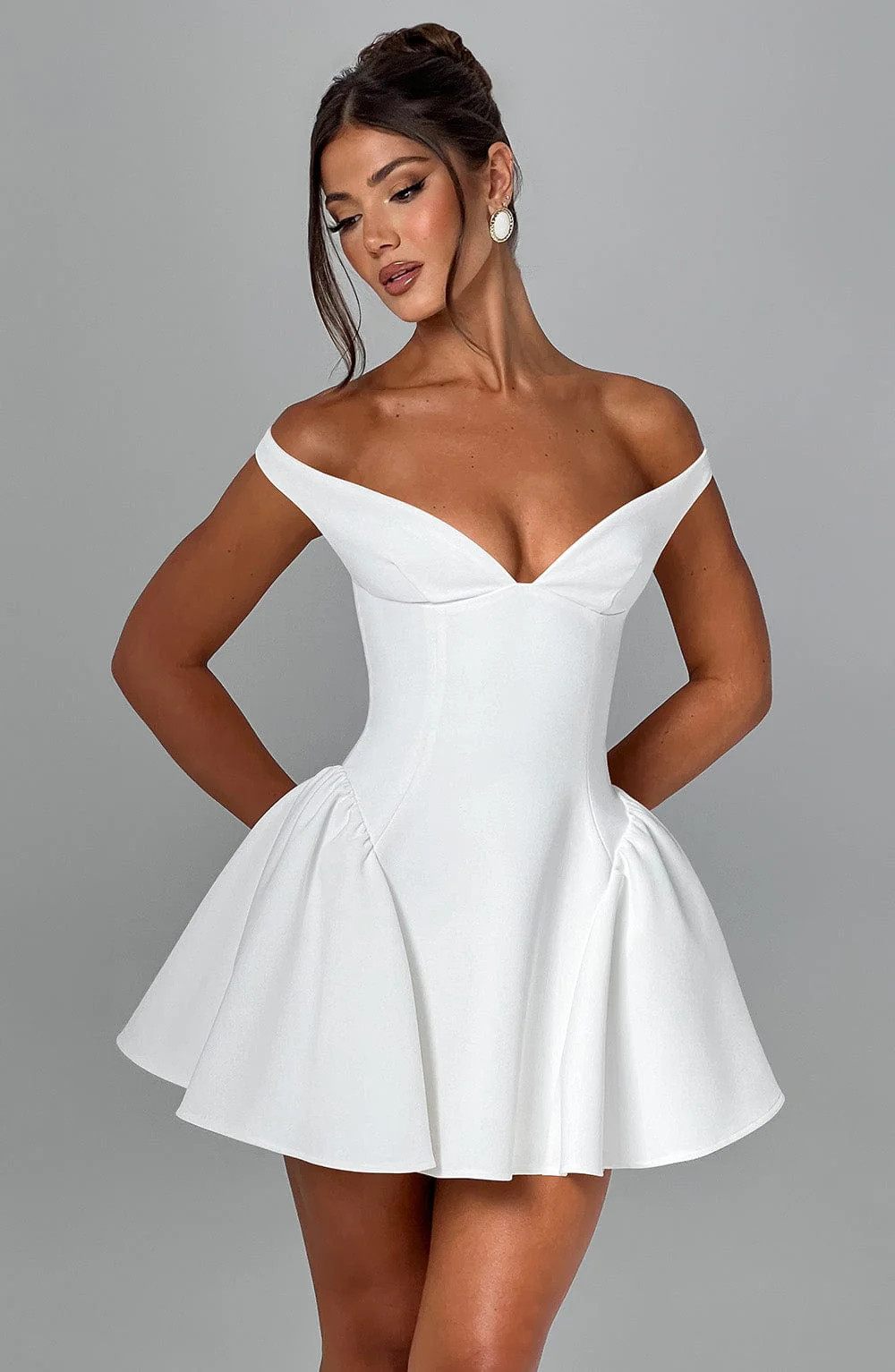 Marla Mini Dress - Ivory | Babyboo (global)