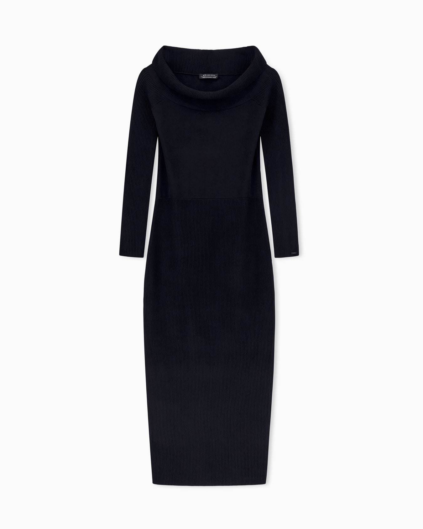Ribbed midi dress | Armani US