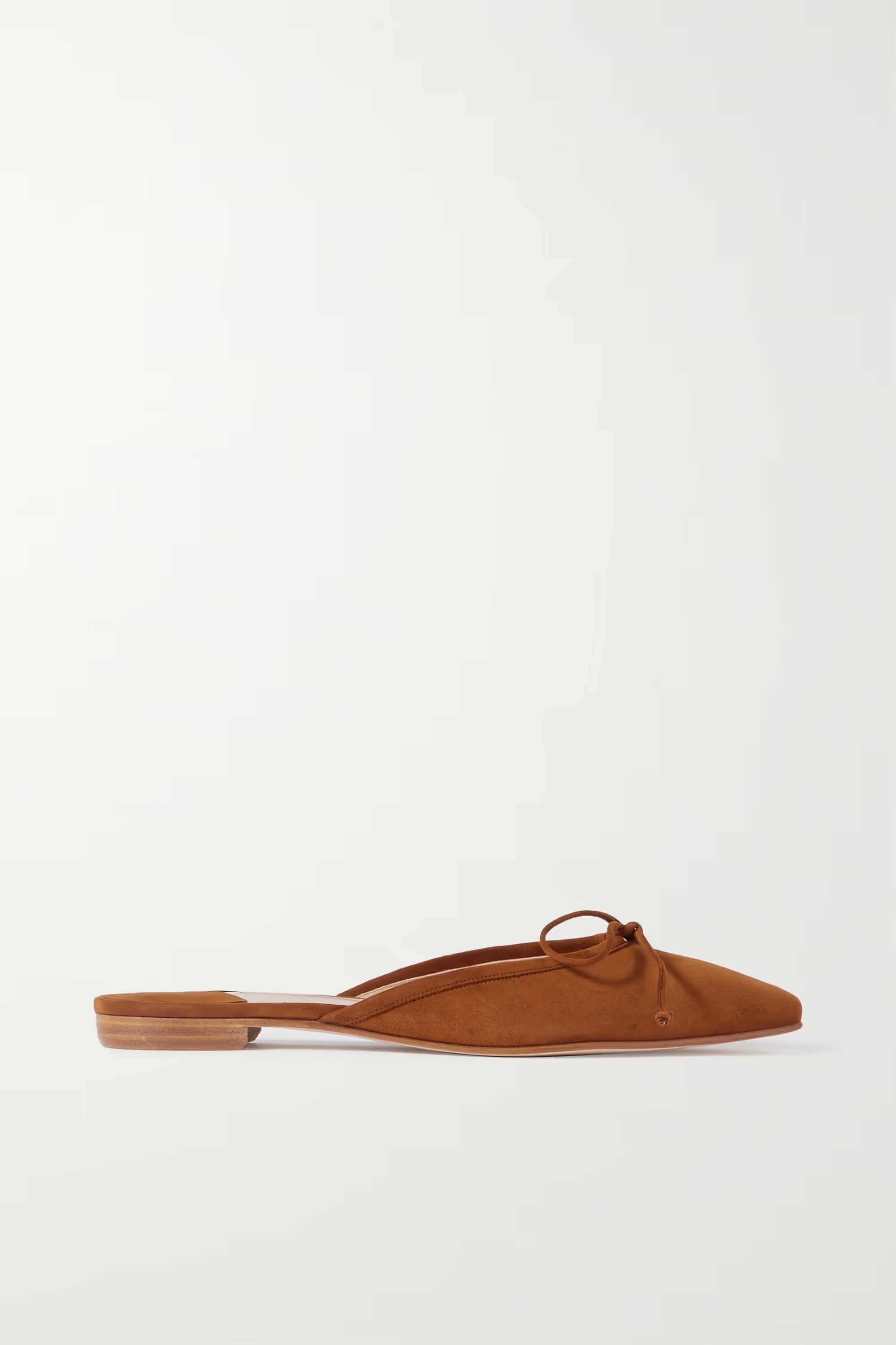 Ballerimu bow-detailed suede mules | NET-A-PORTER (US)