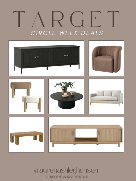 Target circle week deals on furniture. I love these media cabinets and this accent chair is SO pretty!

#LTKhome #LTKxTarget #LTKsalealert
