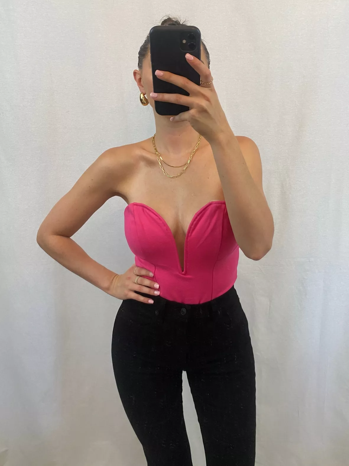 Gianna Sweetheart Bodysuit in Pink curated on LTK