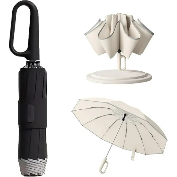 2024 New Ring Buckle Umbrella,Reflective Safety Strip,Sturdy Windproof,Travel Portable Windproof ... | Walmart (US)