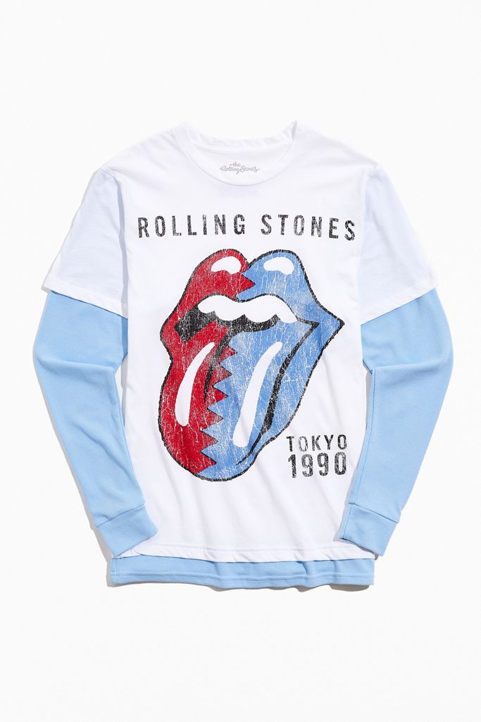 The Rolling Stones Thermal Layer Long Sleeve Tee | Urban Outfitters (US and RoW)