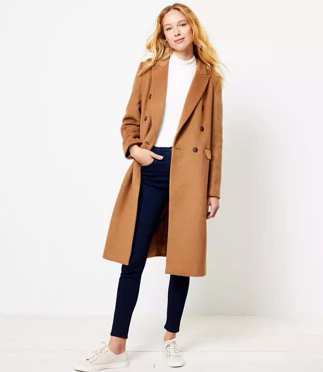 Double Breasted Coat | LOFT