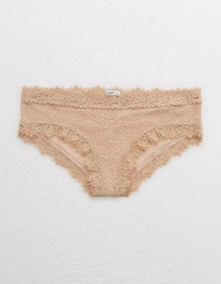 Aerie Eyelash Lace Cheeky Underwear | American Eagle Outfitters (US & CA)
