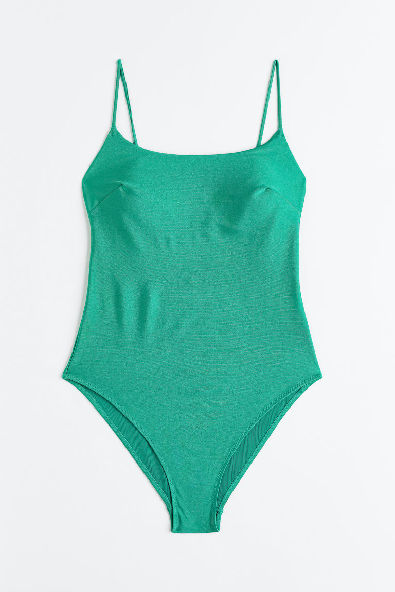 H & M - Badeanzug mit wattierten Cups - Grün - Damen | H&M (DE, AT, CH, NL, FI)