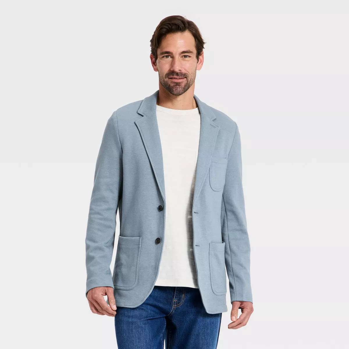 Men's Comfort Wear Knit Blazer - Goodfellow & Co™ Blue M | Target