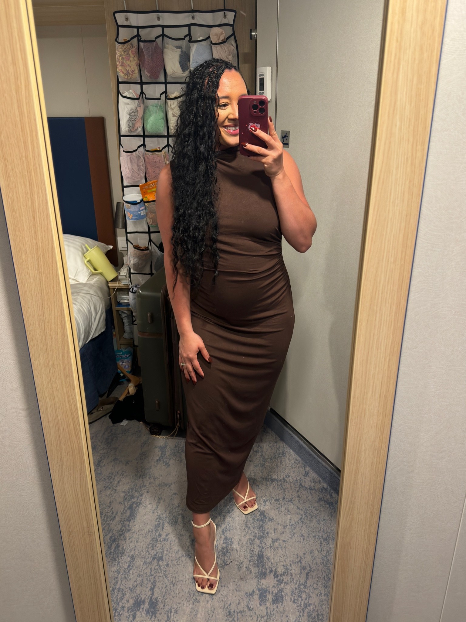 Wearing a large in the dress very stretchy! #vacation #cruise 