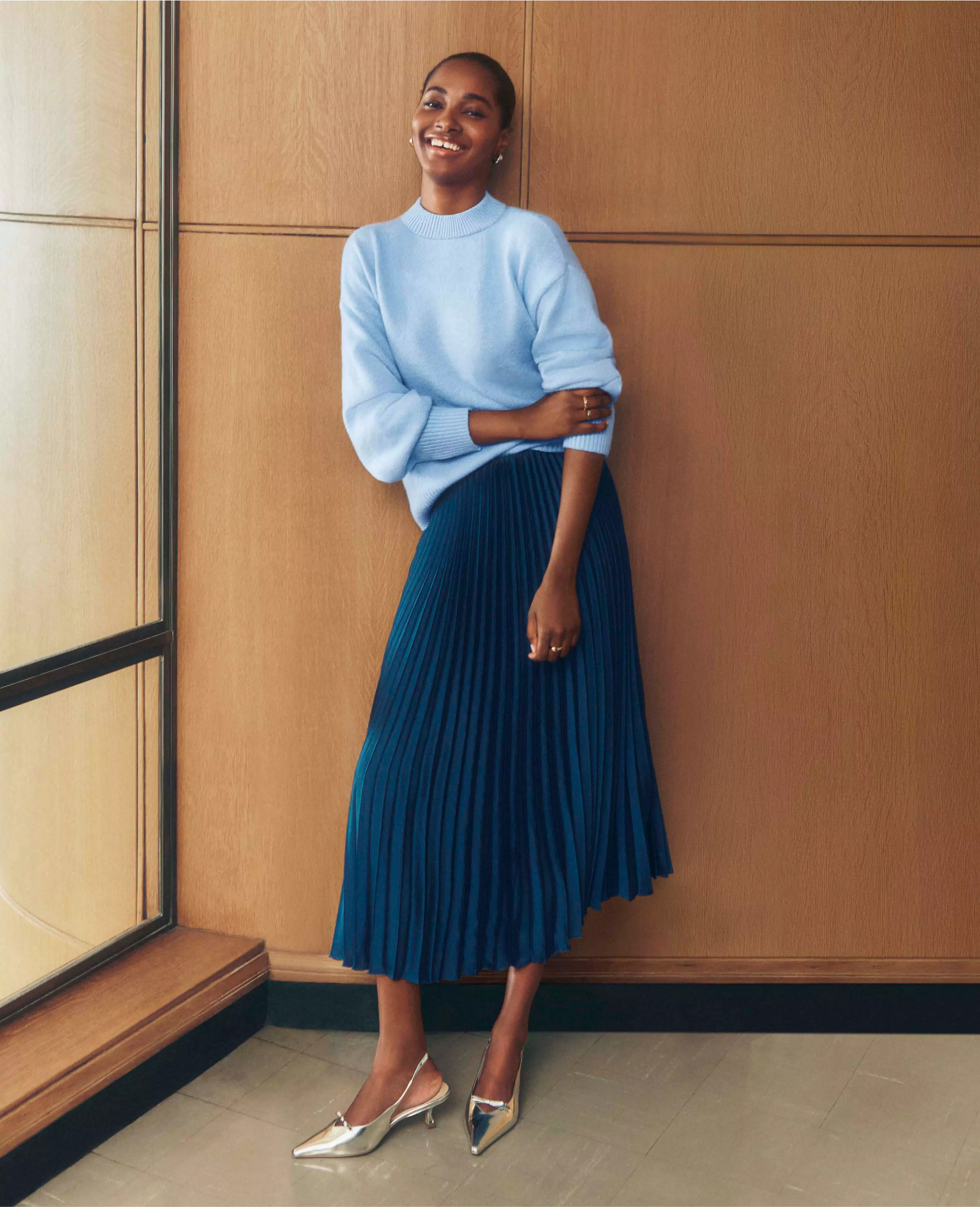 Pleated Midi Skirt | Ann Taylor (US)