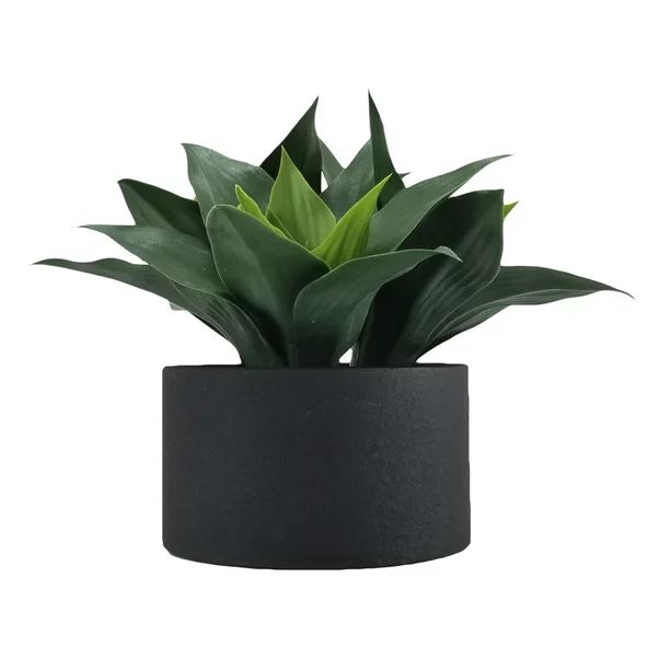 9.25" Artificial Agave Plant in Black Metal Pot by Better Homes & Gardens - Walmart.com | Walmart (US)
