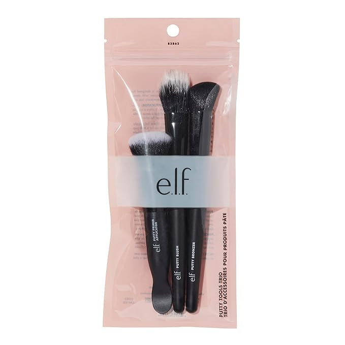 e.l.f. Putty Tools Trio, Set Of 3 Face Makeup Brushes For Putty Products, Helps You Easily Blend ... | Amazon (US)