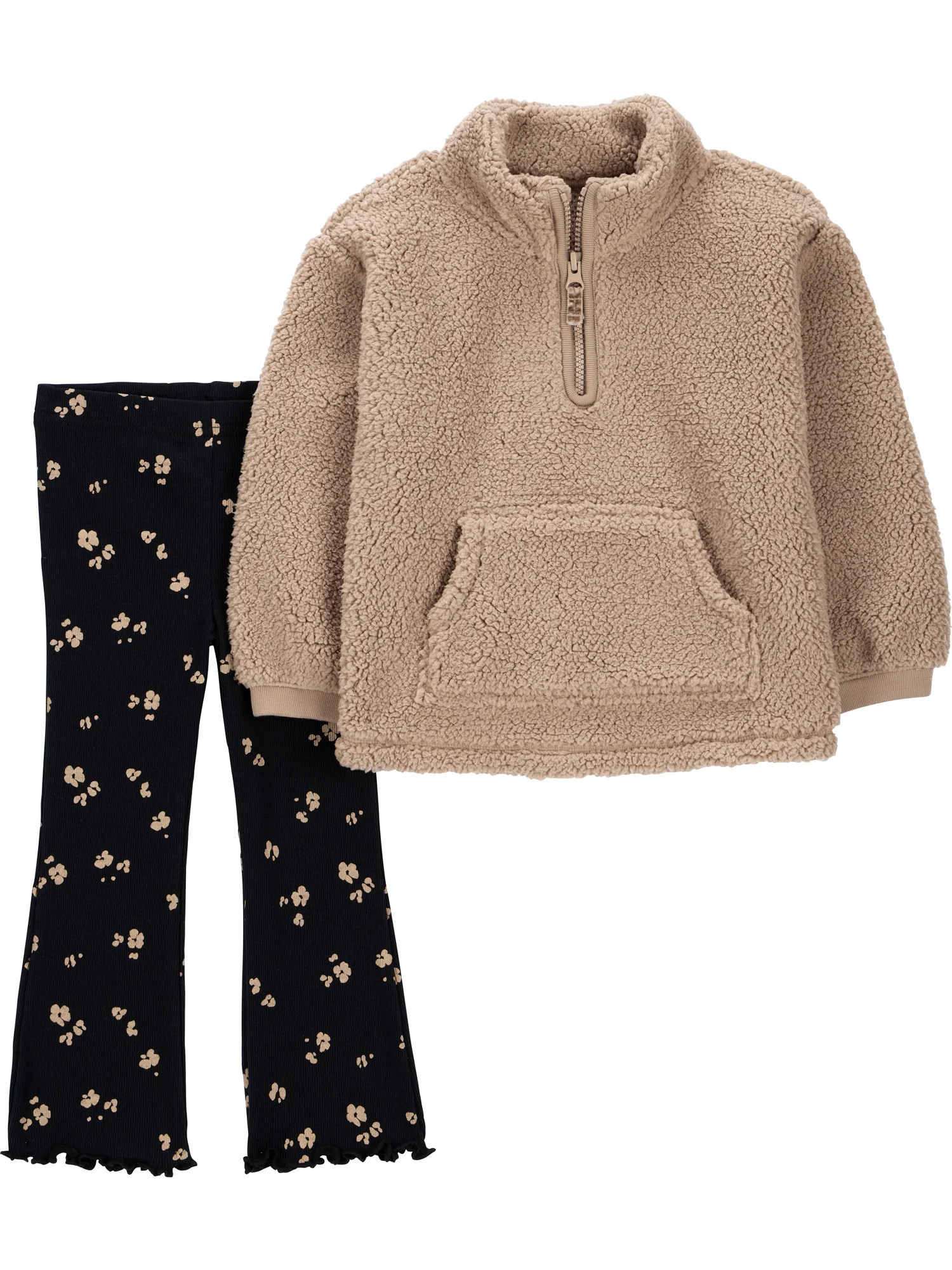 Carter's Child of Mine Toddler Girl Outfit Set, 2-piece, Sizes 12M-5T - Walmart.com | Walmart (US)