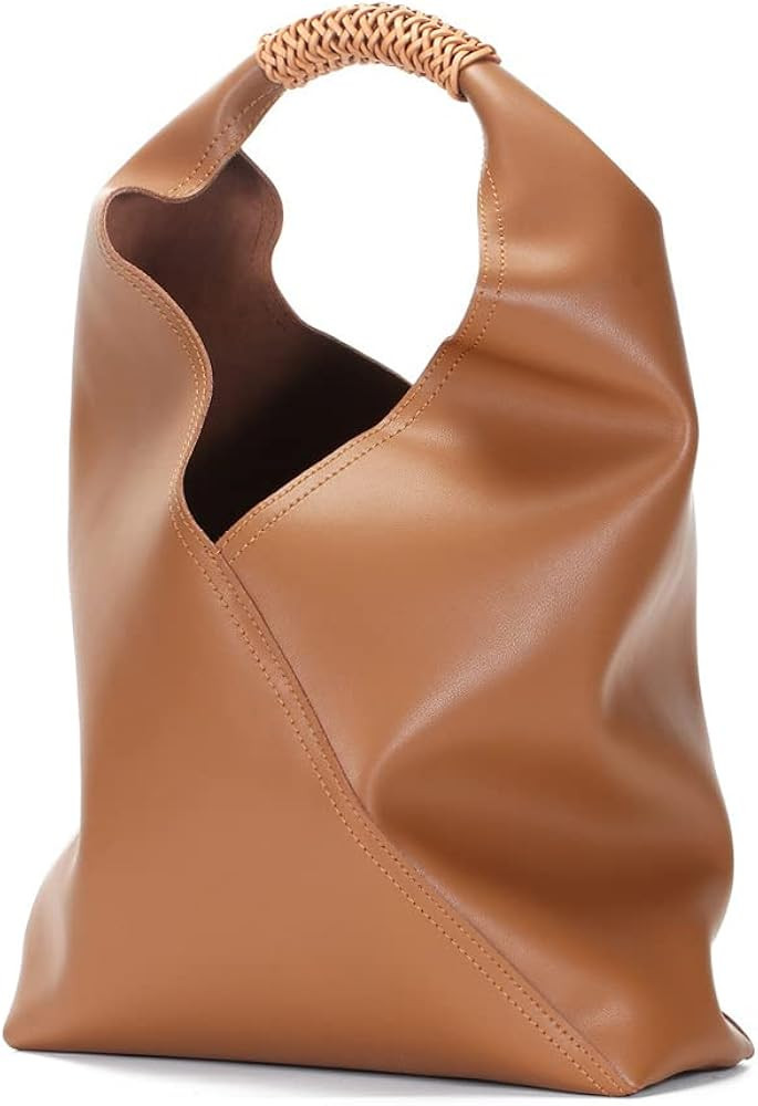 Yohora Women’s Genuine Leather Tote Bag Large Capacity Top Handle Handbag with Zipper Pocket Re... | Amazon (US)