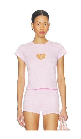 SKIMS Worn in Jersey Baby T-shirt in Pink. - size M | Revolve Clothing (Global)
