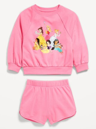 Disney© French-Terry Graphic Sweatshirt and Shorts Set for Toddler Girls | Old Navy (US)
