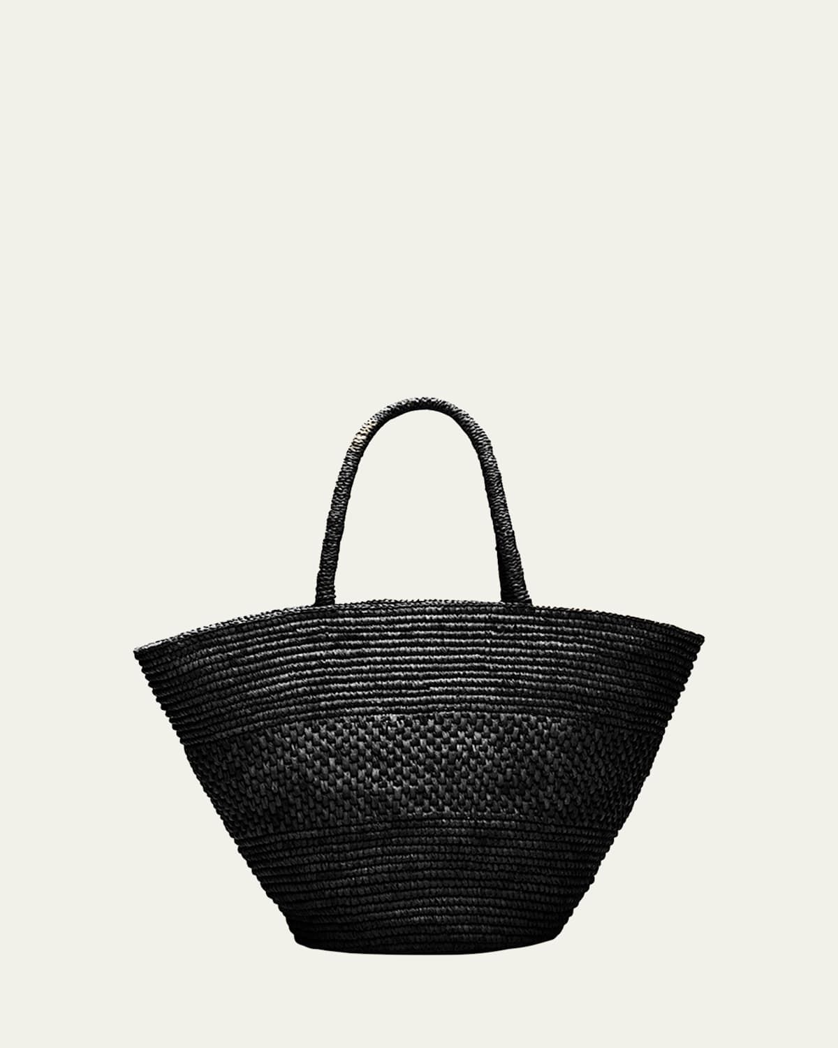 Emilie Panier Tote in Raffia | Bergdorf Goodman